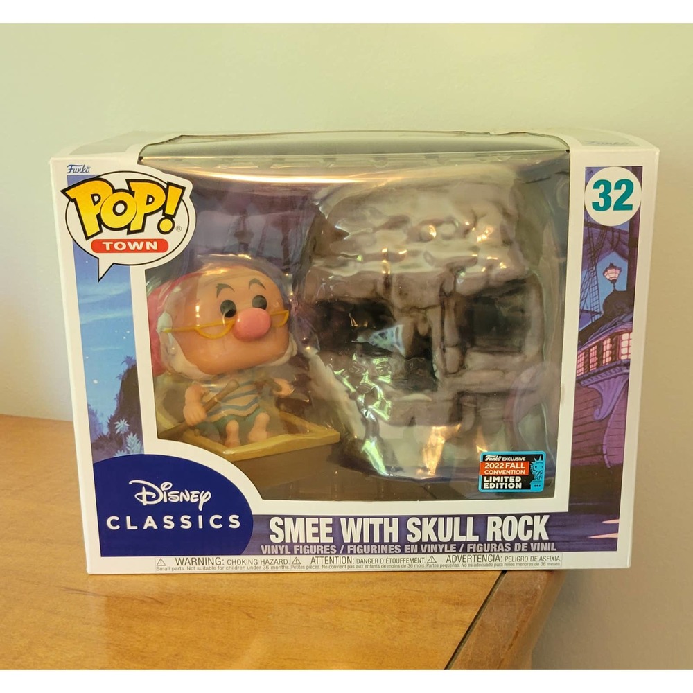 Funko Pop Smee with Skull Rock Disney Peter Pan Pop Town